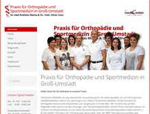 Tablet Screenshot of orthopaedie-gross-umstadt.de
